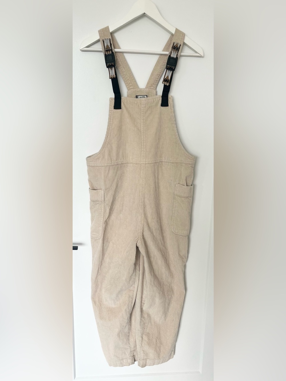 KAVU San Juan Corduroy Overalls Small S Irish Cream Beige Jumpsuit Gorpcore